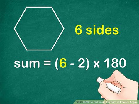 Another example the interior angles of a pentagon add up to 540°. How to Calculate the Sum of Interior Angles: 8 Steps