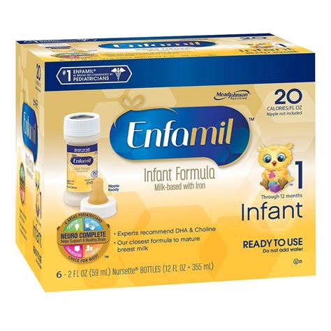 Enfamil Premium Non Gmo Infant Formula Ready To Use Nursette Bottles