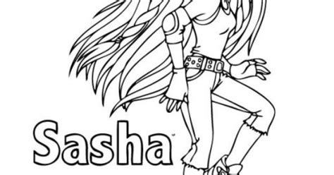 Bratz coloring pages sasha in hat. printable bratz coloring pages sasha free for teenage ...