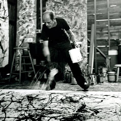 Jackson Pollock In His Studio Hans Namuth 1950 Pollock Pollock