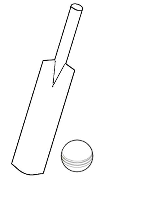 Cricket Bat Drawing Cricket Bat Drawing At