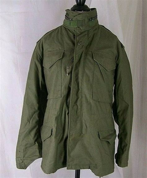 Vintage Us Military M65 Field Jacket Og 107 Cold Weather Commando Small
