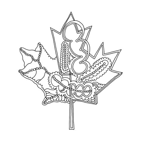 Previous rumble leaf, tumble leaf! Canadian Maple Leaf Colouring Page 5825 | Leaf coloring ...