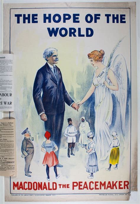 The Hope Of The World Macdonald The Peacemaker 1924 Labour Party