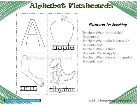 Esl Alphabet Printable Flashcards Flashcards Are Always Intended For