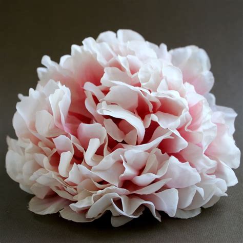 1 Shabby Chic Creamy Pink Peony Artificial Flowers Silk
