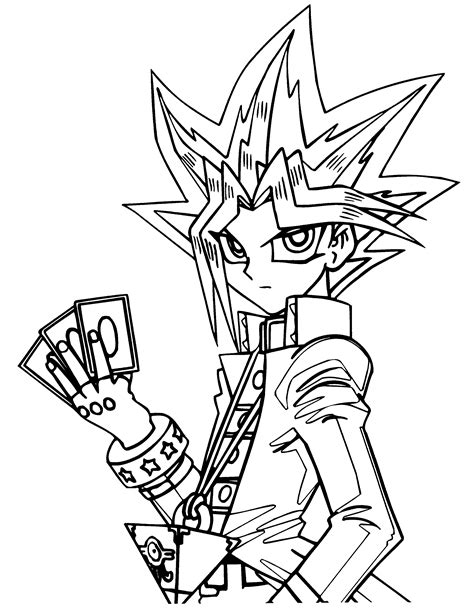 Printable Coloring Pages Yu Gi Oh