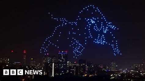 Birmingham 2022 Drones Light Show Mark One Year To Go Bbc News