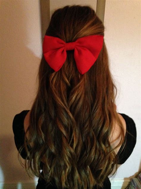Red Bow Red Hair Accessories Red Bow Bow Hair Accessories