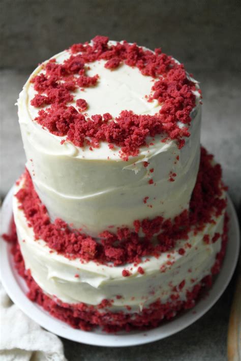 Ted Velvrt Cske Icing Red Velvet Cake With Cream Cheese Frosting