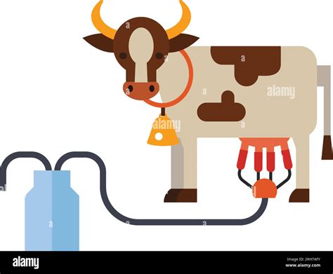 Machine Milking Cow Vector Icon Stock Vector Image Art Alamy