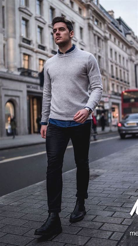 5 Dapper Fall Outfits For Young Guys | Mens outfits, Mens casual outfits, Sweater outfits men