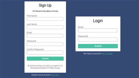 How To Create Sign Up Login Form With Html And Css Easy Tutorial By Code Info Youtube