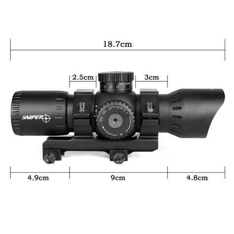 Sniper Rd35l 3moa Red Dot Sight Fits 20mm Picatinnyweaver Rail 35mm T