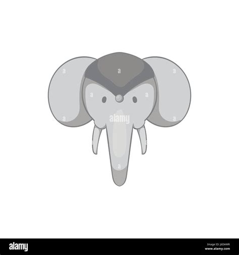 Indian elephant icon, black monochrome style Stock Vector Image & Art