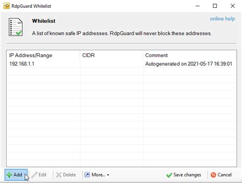 Rdpguard Whitelist How To Avoid Blocking Of Some Ip Addresses