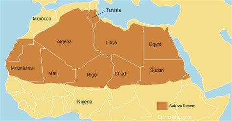 Sahara Desert Map World Maps Enviro Desert Map Sahara
