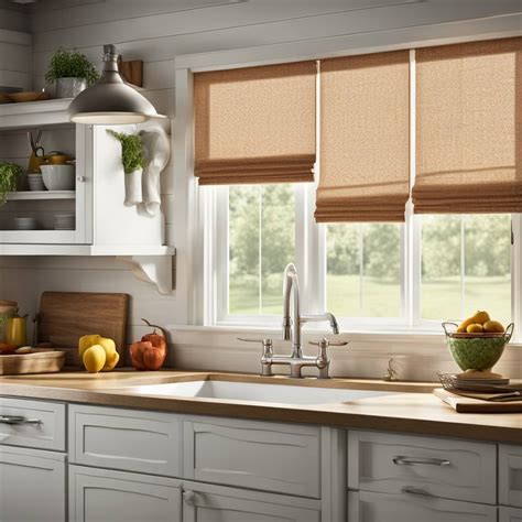 Farmhouse Kitchen Window Treatment Ideas For Less Embracing Rustic
