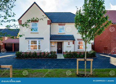 New Built House Property Estate In England Uk Stock Image Image Of