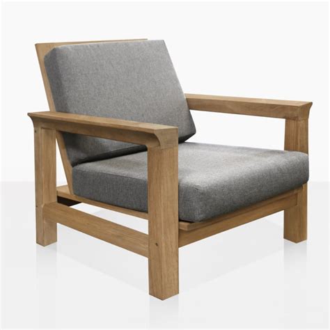 Monterey Teak Outdoor Club Chair Patio Furniture Teak Warehouse