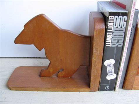 Vintage Wooden Dog Bookends Retriever Hunting Dog By Recyclarama 18