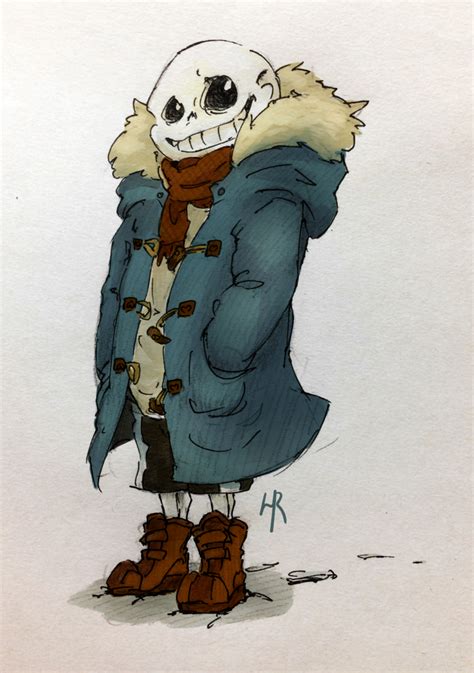 Sans In A Scarf By Hr Onlyreadthehrpart On Deviantart