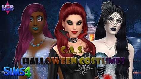 The Sims 4 Create A Sim Challenge Halloween Costumes Youtube