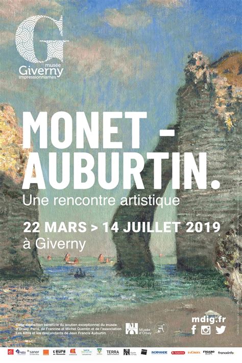 exhibition poster monet auburtin an artistic encounter 2019 monet version — musée giverny