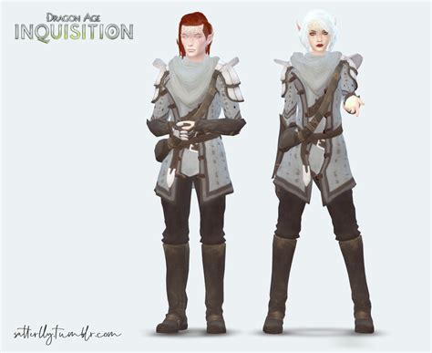 Dragon Age Inquisition Inquisitor Prologue Outfits Sims Medieval Sims 4 Characters Sims 4