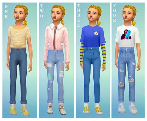 The Sims 4 Cc Tops Maxis Match Sims 4 Mm Cc Sims 4 Cc Kids Clothing