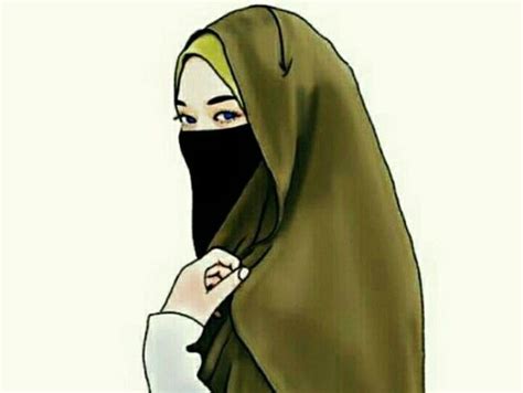 Design Muslimah Bercadar Cantik Dwdk 75 Gambar Kartun Muslimah Cantik