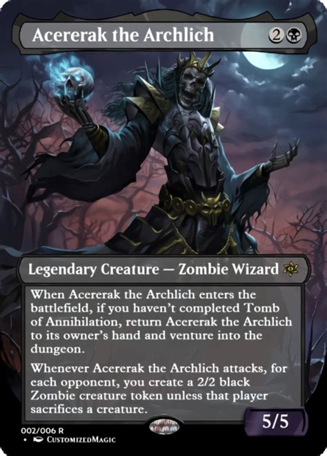 Acererak The Archlich Magic The Gathering Proxy Cards