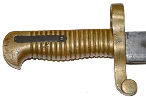 Saber Bayonet For Plymouth Navy Rifle With Scabbard — Horse Soldier