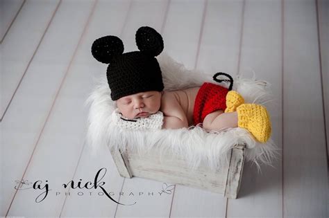 Maybe you would like to learn more about one of these? Newborn Mickey Mouse Photo prop by MilkMoneyCrochet on ...