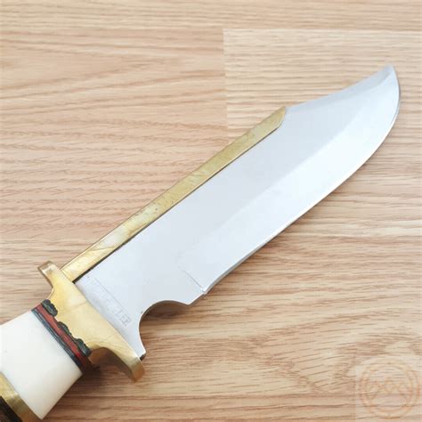 Rough Ryder Bowie Fixed Knife 825 Stainless Steel Blade Boneleather