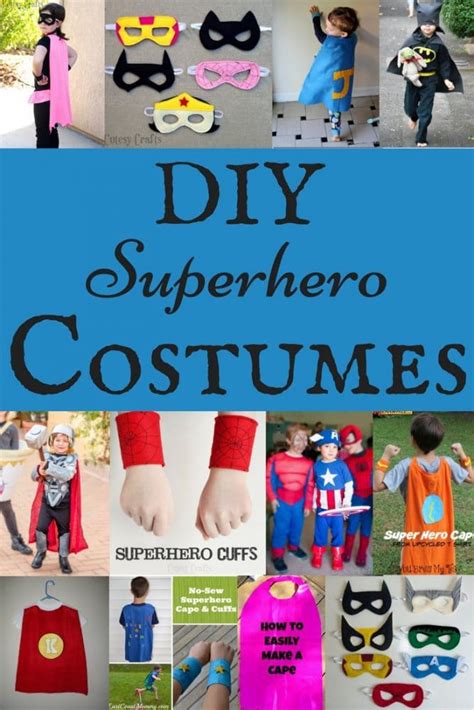 Diy Superhero Costumes Cutesy Crafts