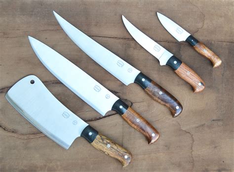 Great Set Of Custom Knives Completed Weige Knives Custom Chef Knives