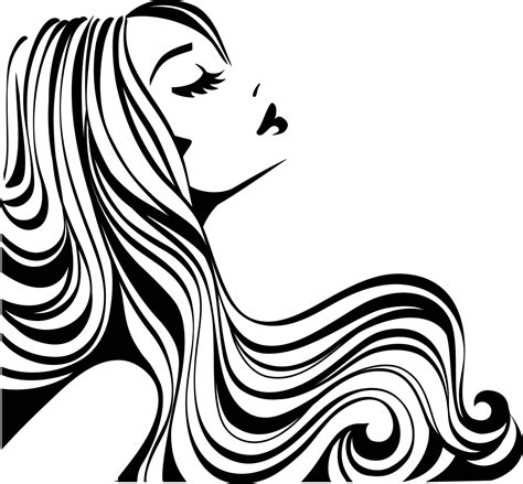 Woman Silhouette Logo De Salón De Belleza Dibujos De Peluqueria