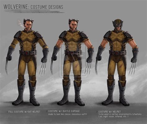 Wolverine Costume Designs