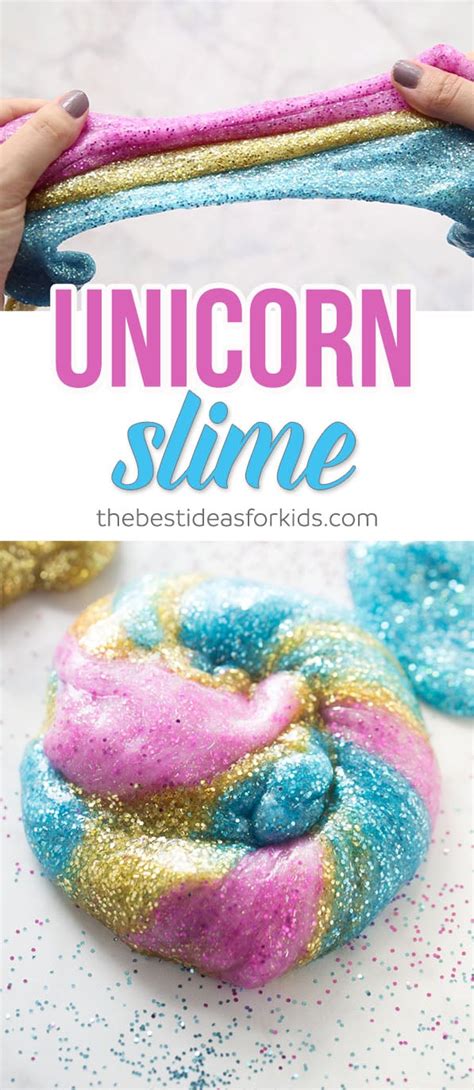 Unicorn Slime Easy 3 Ingredient Recipe