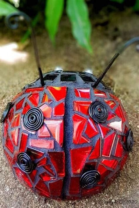 And try to keep those areas topped it's about creating a ladybug paradise in your garden. Quick and Easy Garden Ladybug Mosaic Statue Decor Idea DIY ...