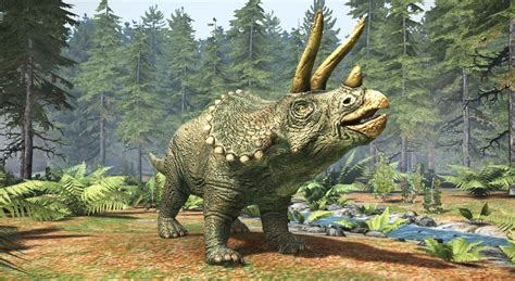 Triceratops 3d Scene Mozaik Digital Education And Learning