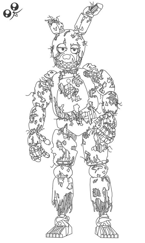 Free Printable Springtrap Coloring Pages