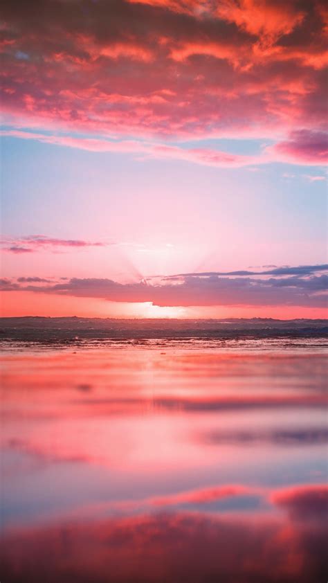 Sunset Wallpaper Iphone Ocean Free Download Ocean Beach Sunset Hd