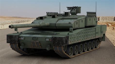 3d Modern Battle Tank Altay Model