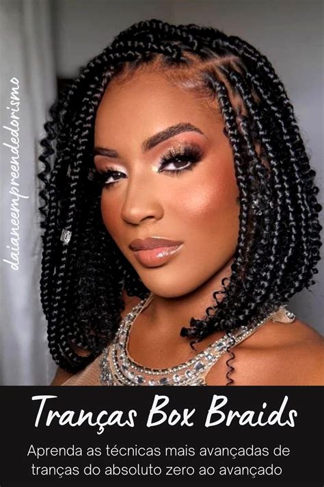 Tranças Chanel Aprenda como fazer esse lindo penteado Box braids hairstyles for black women