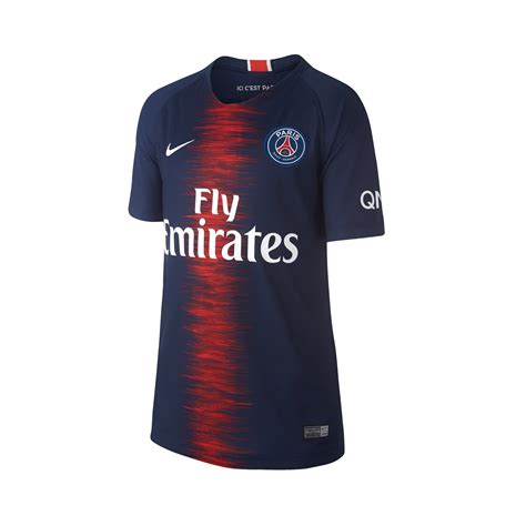 Das trikot psg home 2019/20 ist komplett aus polyester und stellt die technologie von nike breathe für eine korrekte transpiration. Camisa Nike PSG 1 2018/19 Torcedor Infantil 894460-411 ...
