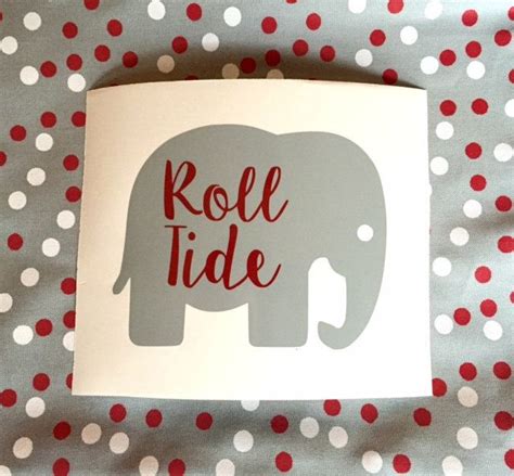 Find university of alabama auto accessories at the online store of alabama crimson tide. Roll Tide Elephant Decal, Car Decal, University of Alabama ...