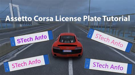 How To Change License Plate Assetto Corsa Youtube