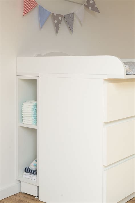 Wickeltisch hensvik i wickelkommode von ikea i mellis blog öffne mich du möchtest auch wie ich erfolgreich mit. KraftKids Stauraumregal für Wickeltisch weiß passend für ...